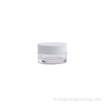 5 ml clear ps matériau pot crème en plastique JAR